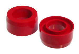 87-01 Dodge Dakota 2WD, 94-01 Dodge Ram 1500 / Ram 2500 / Ram 3500 4WD Prothane Coil Spring Bushings - Front Coil Spring Lift Spacer (Red)