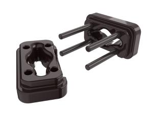 2004-2008 Dodge Ram Prothane Cummins Motor Mount Inserts - Black