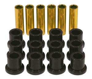 1960-1972 Ford F-100 Pickup  Prothane Rear Leaf Spring Eye and Shackle Bushings Kit - Black