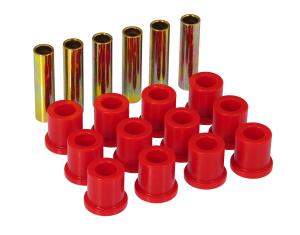 1973-1974 Ford F-100 Pickup , 1975-1981 Ford F-150  Prothane Rear Leaf Spring Bushings - Red