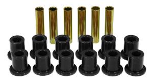 1967-1974 Ford F-250 Pickup  Prothane Front Leaf Spring and Shackle Bushings - 1-1/4 Inch Main Eye - Black