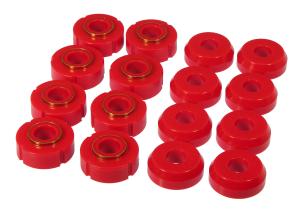 1966-1977 Ford Bronco  Prothane Body Mount Bushings - Red