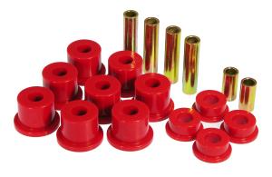 80-98 Ford F-350 Super Duty 2WD Prothane Leaf Spring Bushings - Spring Eye and Shackle (Red) Front