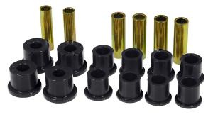 82-96 Ford F-150 2WD, 83-85 Ford Bronco 2/4WD Prothane Leaf Spring Bushings - Rear Spring Eye and Shackle (Black)