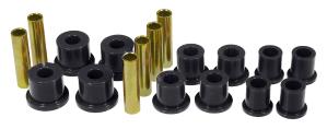 86-97 Ford Bronco 2/4WD, 86-97 Ford Ranger 2/4WD Prothane Leaf Spring Bushings - Rear Spring Eye and Shackle (Black)