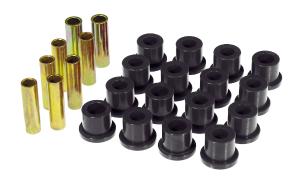 1968-1972 Ford F-250 Pickup  Prothane Rear Leaf Spring Bushings - 3 Bushing Shackle - Black