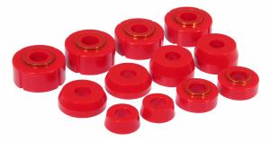 1966-1974 Ford F-100 Pickup , 1975-1979 Ford F-150  Prothane Body Mount Bushings - 4WD - Red