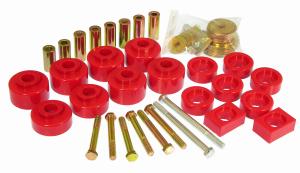 1980-1996 Ford Bronco  Prothane Body Mount Bushings - Red