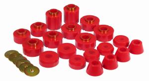 1980-1983 Ford F-100 , 1980-1996 Ford F-150  Prothane Body Mount Bushings and Radiator Support Bushings - Red