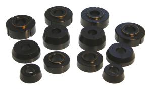 1966-1974 Ford F-100 Pickup , 1975-1979 Ford F-150  Prothane Body to Frame Mount and Radiator Support Bushings - 2WD - Black