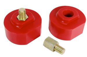 1999-2004 F250 2WD, 2000-2004 F350 2WD Prothane Front Coil Spring Spacer Kit - 2 Inch - Red