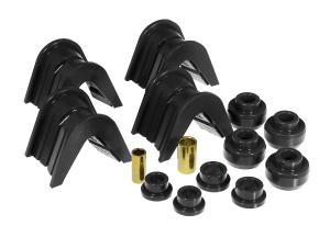 1966-1974 Ford F-100 Pickup , 1975-1979 Ford F-150  Prothane Complete 14-Piece Kit - 7 Degree Offset C Bushings - Black