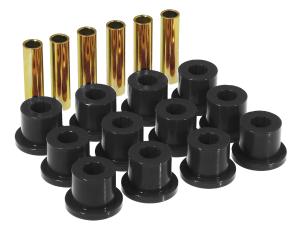 67-91 Chevrolet Blazer Full Size Prothane Leaf Spring Bushings - Rear Spring Eye and Shackle (Black)