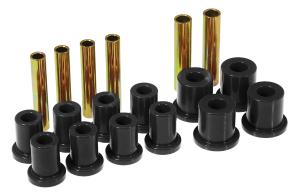 71-87 Chevrolet Blazer Full Size 4WD Prothane Leaf Spring Bushings - Front Spring Eye and Shackle (Black)