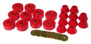 1978-1980 Chevrolet K5 Blazer  Prothane Body Mount Bushings and Radiator Support Bushings - Red