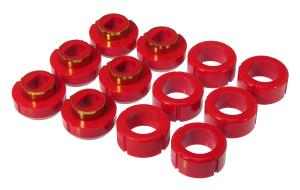 1981-1986 Chevrolet C10 , 1981-1986 Chevrolet C20, 1981-1986 GMC C1500, 1981-1986 GMC C2500 Prothane Body Mount Bushings and Radiator Support Bushings - Red