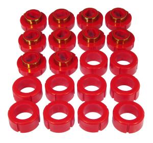 1982-1991,	 1995-2004 GMC Jimmy , 1982-2004 Chevrolet S10 , 1987-2004 Chevrolet Blazer , 1991-2004 GMC Sonoma  Prothane Body to Frame Mount Bushings and Radiator Support Bushings - Red