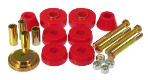 1966 GMC C15/C1500 Pickup, 1966 GMC K15/K1500 Pickup Prothane Body to Frame Mount Bushings Kit - Red