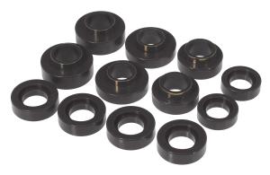 1967-1975 Pontiac Firebird , 1967-1981 Chevrolet Camaro , 1969-1974 Chevrolet Nova  Prothane Body Mount Bushings and Radiator Support Bushings - Hardtop Only - Black