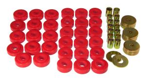 1965-1967 Chevrolet Chevelle , 1965-1967 Chevrolet El Camino  Prothane Body Mount Bushings and Radiator Support Bushings - Red