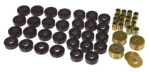 1965-1967 Chevrolet Chevelle , 1965-1967 Chevrolet El Camino , 1965-1967 Malibu Convertible Prothane Body Mount Bushings and Radiator Support Bushings - Black