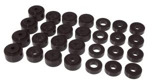 1968-1972 Chevrolet Chevelle , 1968-1972 Chevrolet El Camino  Prothane Body Mount Bushings and Radiator Support Bushings - Black