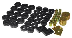 1955-1957 Chevrolet Bel Air 2 Door Hardtop Only Prothane Body Mount Bushings - Black