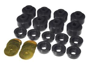 1999-2006 Chevrolet Silverado 1500 , 2001-2006 Chevrolet Silverado 2500 Hd Prothane Body Mount Bushings and Radiator Support Bushings - Black