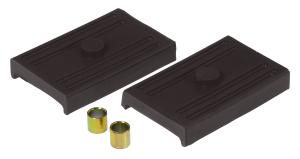 1968-1969 Chevrolet Camaro , 1968-1969 Pontiac Firebird , 1969-1979 Chevrolet Nova  Prothane Rear Spring Pads - Multi Leaf - Black