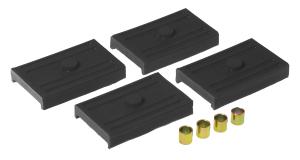 1968-1969 Chevrolet Camaro , 1968-1969 Pontiac Firebird , 1969-1979 Chevrolet Nova  Prothane Rear Spring Pads - Multi Leaf - Black