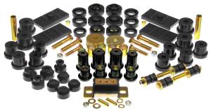 1967-1969 Chevrolet Camaro , 1967-1969 Pontiac Firebird , 1969-1974 Chevrolet Nova  Prothane Total Front/Rear Bushings Kit - Black with Mono Leaf - with Transmission Mount