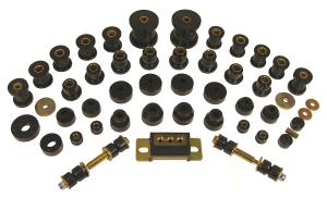 1963-1982 Chevrolet Corvette  Prothane Total Front/Rear Bushings Kit - Black