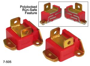 1968-1972 Chevrolet Bel Air , 1970-1972 Chevrolet Biscayne  Prothane Engine Mount - Type B - Tall - Red