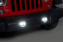 10-15 Jeep Wrangler JK (Fits Vehicles Equiped With Plastic Bumper ) Putco High Power Fog Lights - LED, White