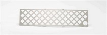 11-14 Ford F150 Putco Bumper Grille Insert with Heater Plug Opening - Stainless Steel, Diamond Design