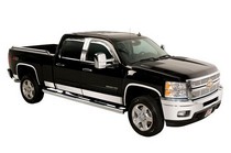 07-13 Chevrolet Silverado Putco Rocker Panels - Stainless Steel, 6' Wide