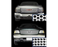 00-03 Yukon / Yukon XL, 99-02 Sierra Light Duty w/ Logo over insert Putco Bolt-Over Grilles - Designer FX (Honeycomb)