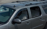 07-08 Chevrolet Avalanche, 07-08 Chevrolet Silverado, 07-08 Chevrolet Suburban, 07-08 Gmc Sierra Putco Side Window Deflectors - Element Tinted Front