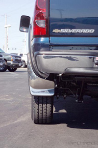 03-06 Chevrolet Silverado LD/HD, 03-06 Gmc Sierra LD/HD Putco Mud Flaps - Rear Form Fitted w/ Factory Flares