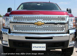 07-08 Chevrolet Silverado LD Putco Bolt-Over Grilles - Punch Stainless Steel