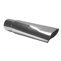 69-72 Chevelle Pypes Stainless Steel Polished Exhaust Tip - Round - Slant Cut - 2.5