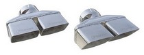 08-09 Challenger Pypes Stainless Steel Polished Exhaust Tip - Rectangular - Slant Cut - Rolled Edge - 3