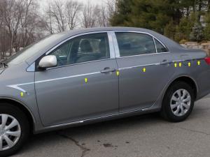 09-12 Toyota Corolla 4 Door QAA Accent Trims - Arrow (3/4