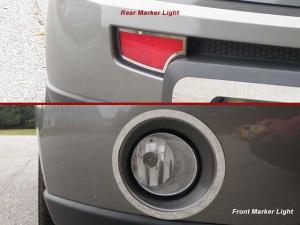 10-11 Kia Soul QAA Marker Light Accent Trims - Front and Rear