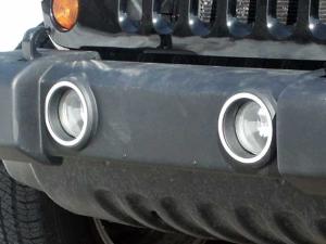 07-13 Jeep Wrangler 4 Door QAA Front Foglight Trim Rings