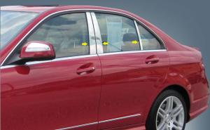 08-11 Mercedes C Class 4 Door QAA Pillar Post Trims