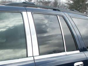 02-09 GMC Envoy (Regular - Not Extend), 03-08 Isuzu Ascender, 05-09 Chevy Trailblazer (Regular - Not Extend) QAA Pillar Post Trims 