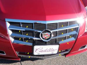 08-13 Cadillac CTS Sport Wagon / Coupe 4 Door QAA Grille Insert Overlay - Top and Bottom 