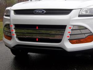 2013 Ford Escape QAA Grille Accent Trims - Full Set 