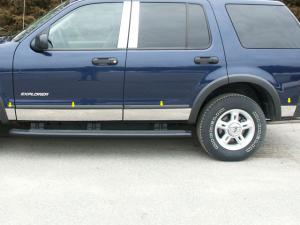 02-07 Ford Explorer 4 Door QAA Full Rocker Panel Trims (5